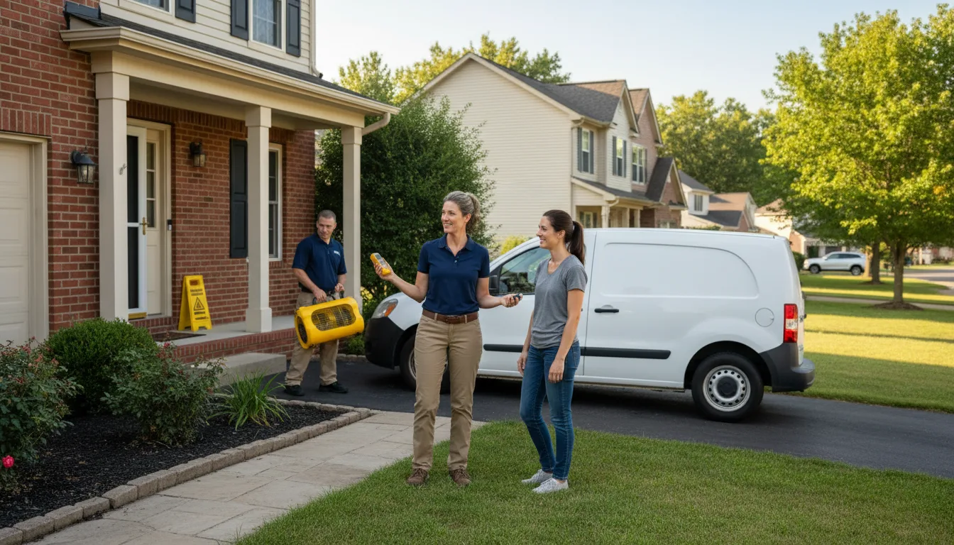 Residential water damage restoration in Bellingham, MA